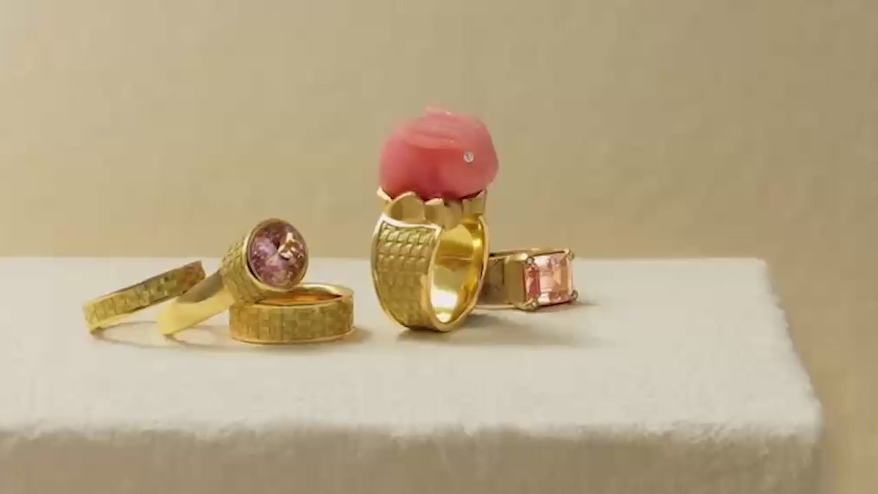 Load video: One of a Kind fine jewelry from Los Angeles designer Brooke Gregson Enchanted Gardens collection handmade in London