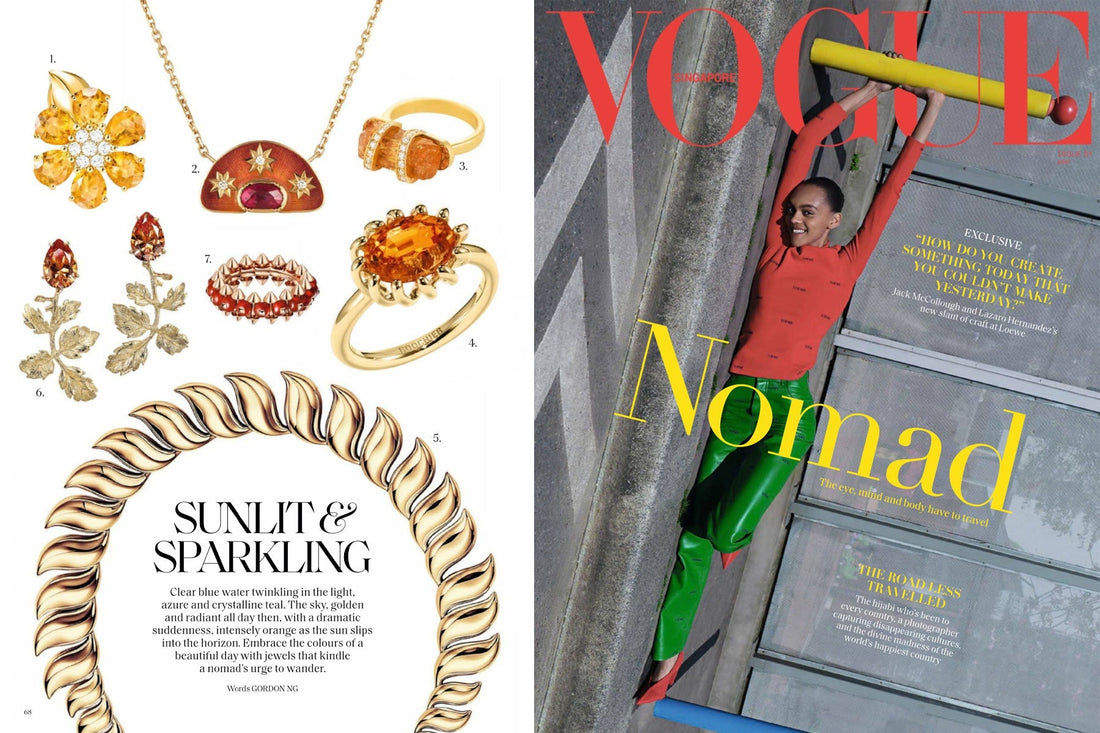 Magazine scan of brooke gregsons necklace in vogue singapore