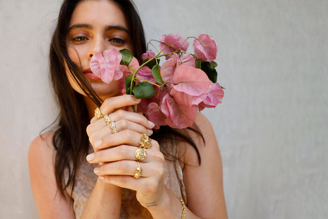 Curated selection of one of a kind jewelry by Los Angeles designer Brooke Gregson handmade in London model image