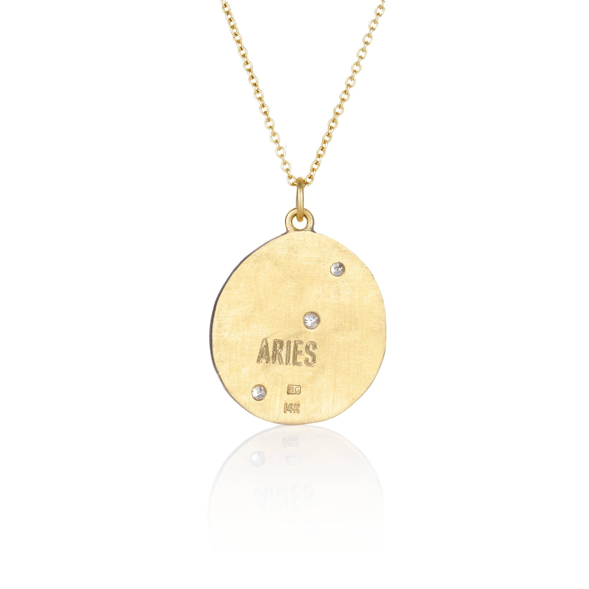 Aries Diamond Astrology Necklace – Brooke Gregson US