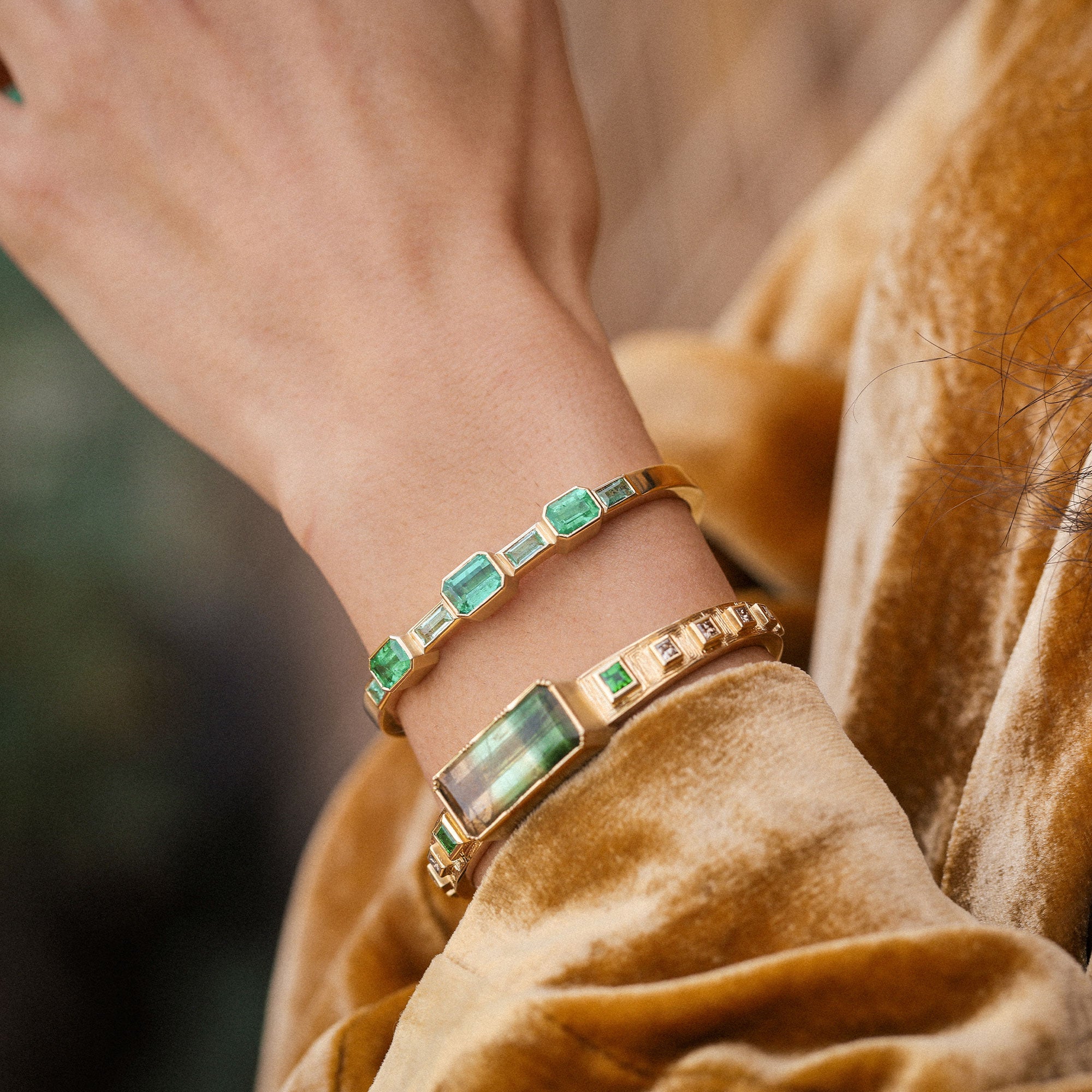 Emerald Utopia Cuff