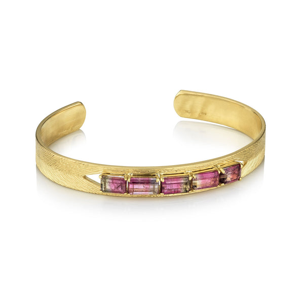 Artemis Engraved Tourmaline Cuff