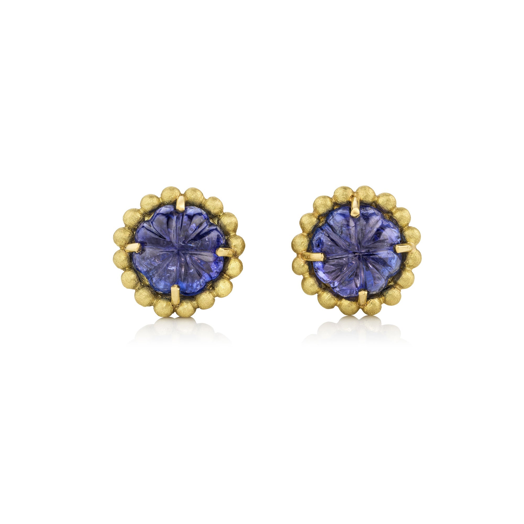 brooke gregson Blossom Tanzanite Stud Earrings