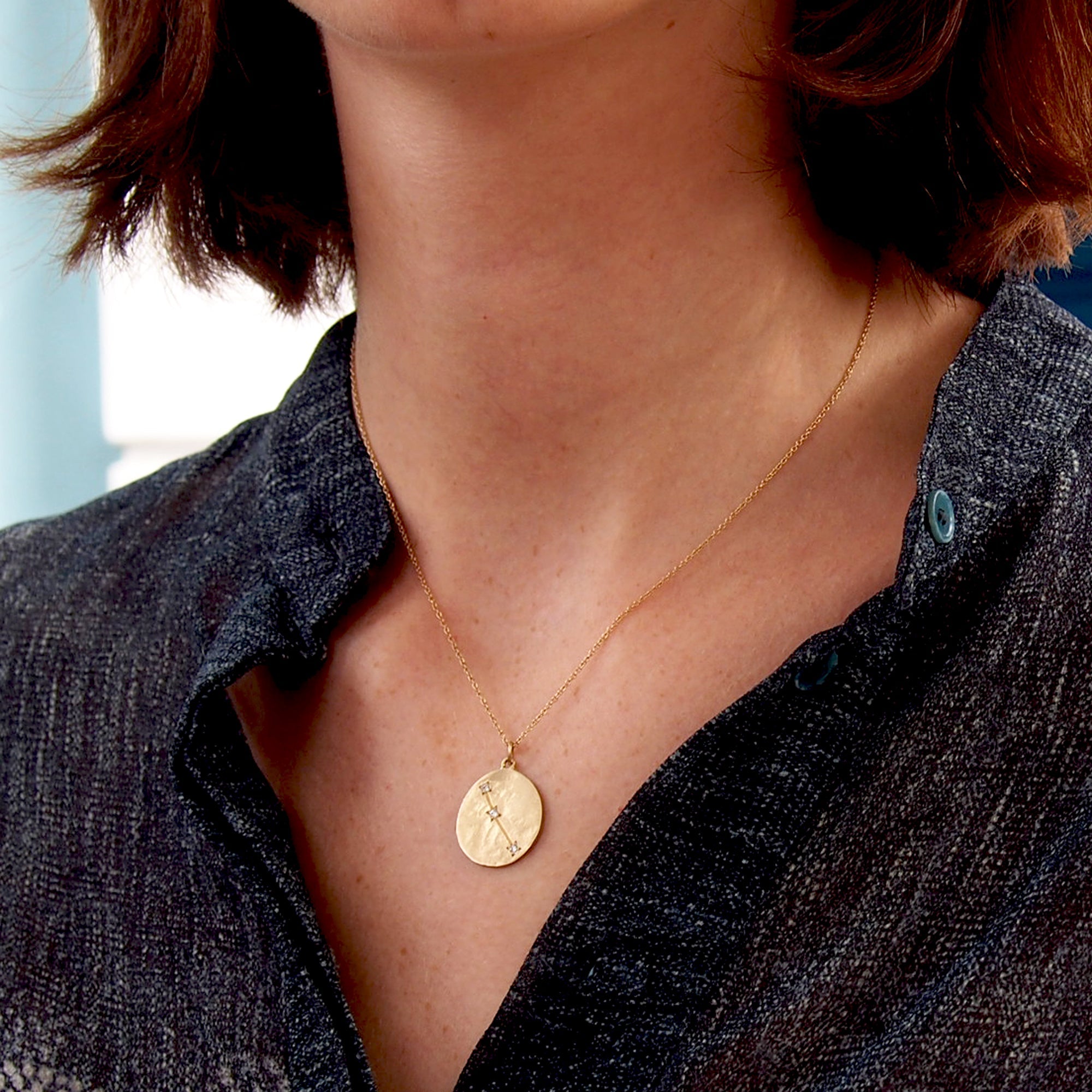 Aries Diamond Astrology Necklace – Brooke Gregson US