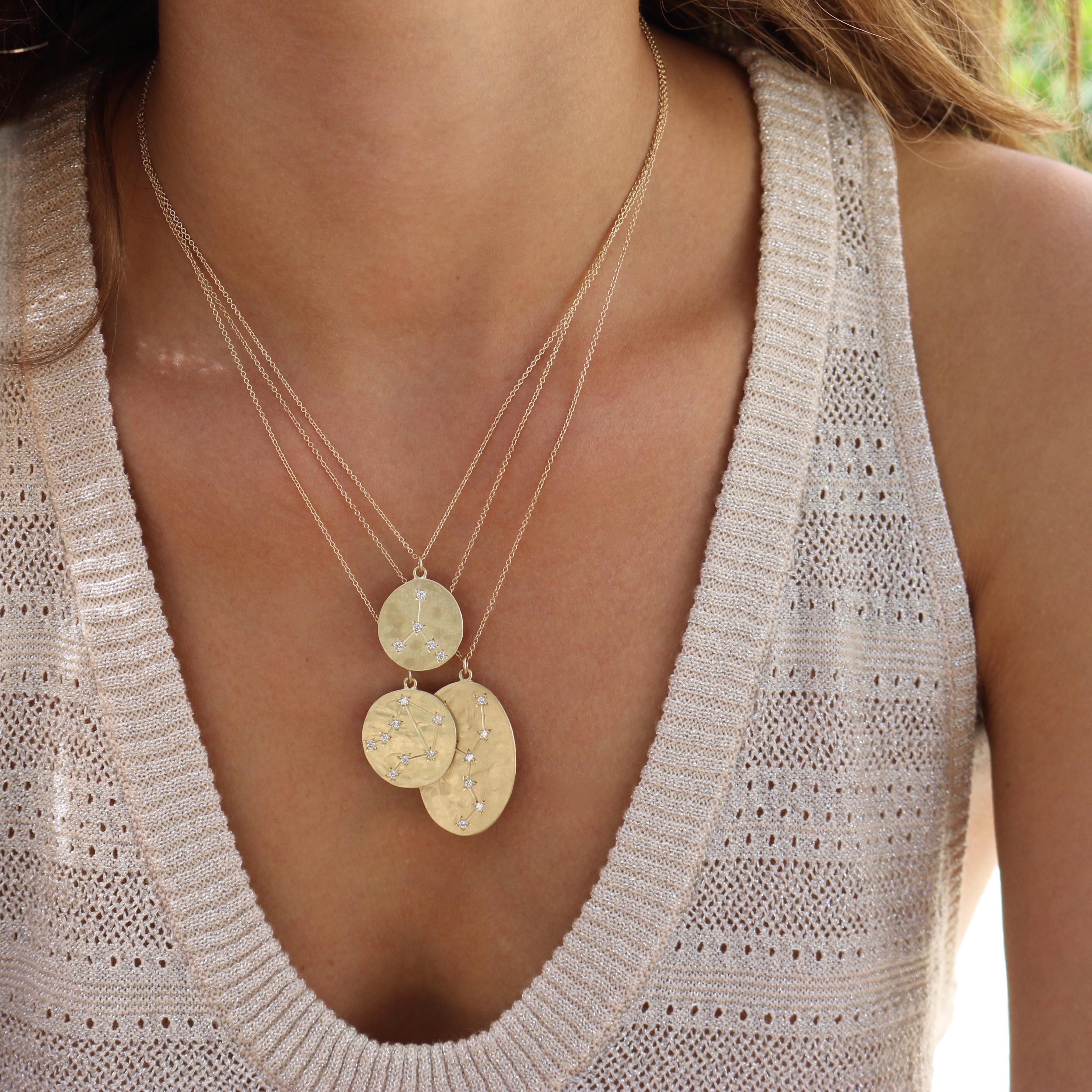 Libra Diamond Astrology Necklace – Brooke Gregson US