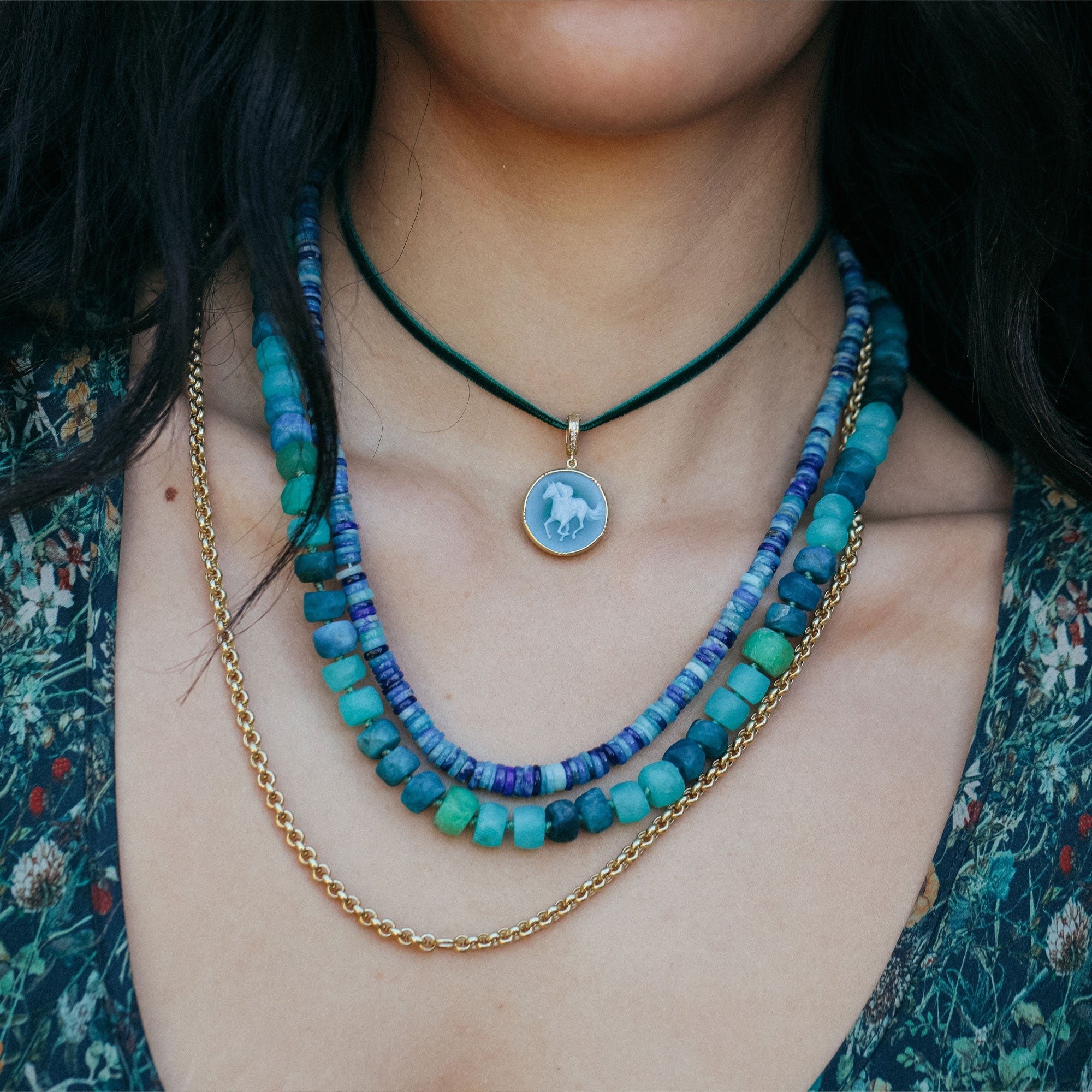 Candy Gem Bead Necklace