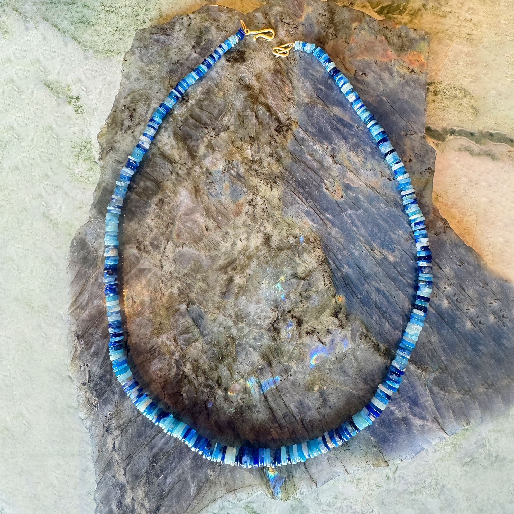 Beaded Lapis Necklace