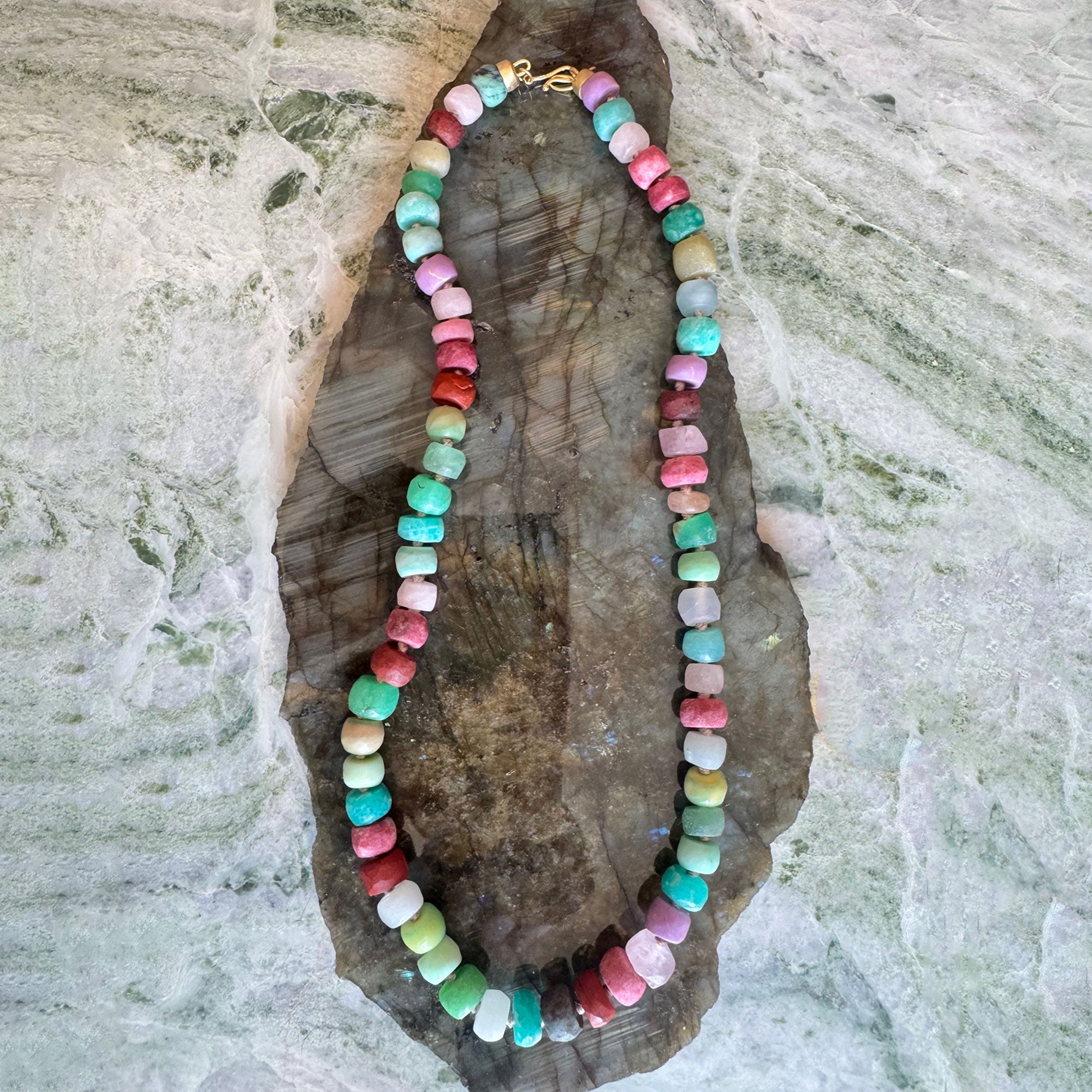 Candy Gem Bead Necklace