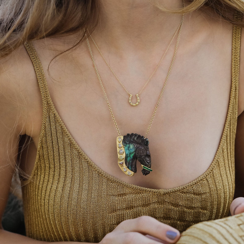 Diamond Horseshoe Necklace