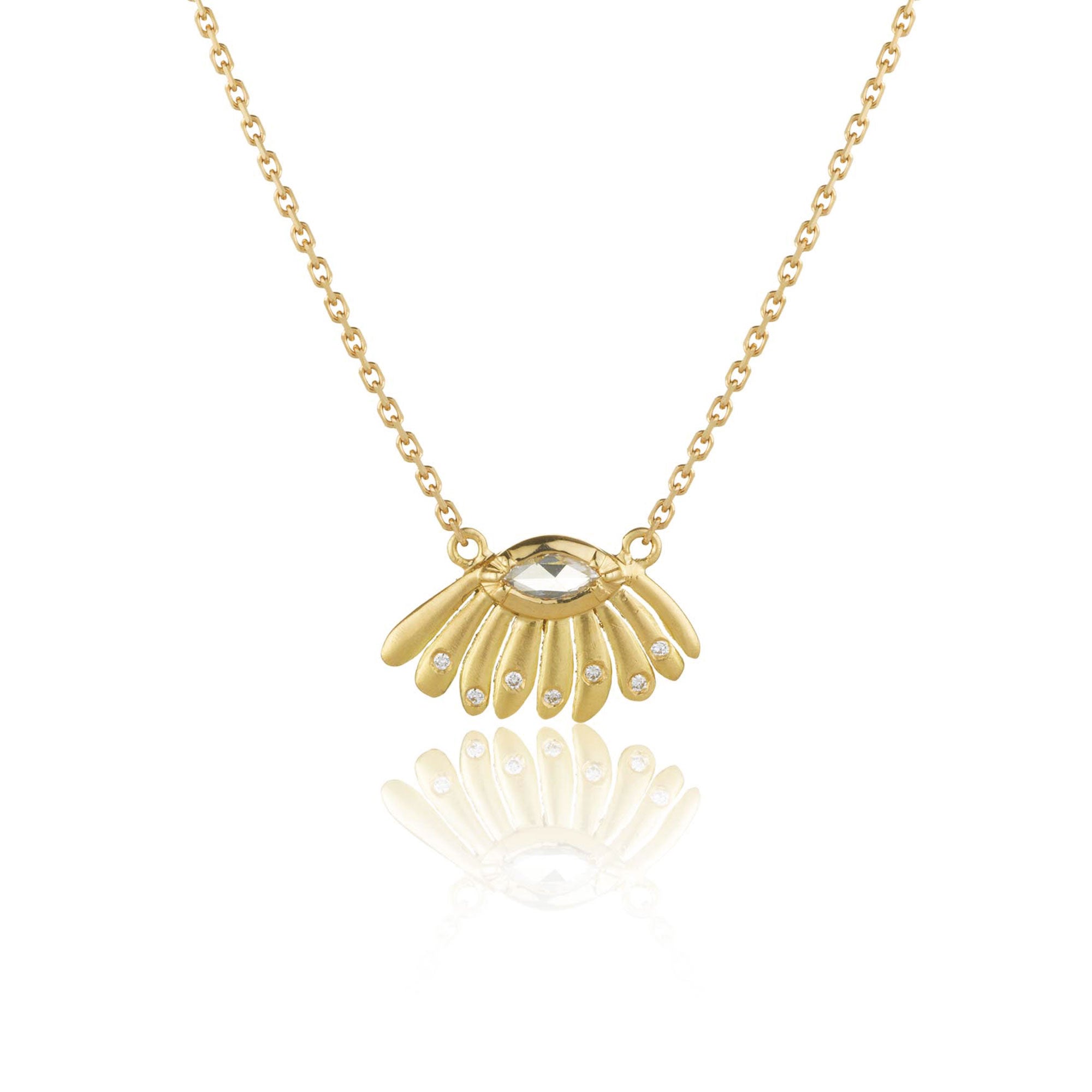 Daisy Dewdrop Diamond Necklace