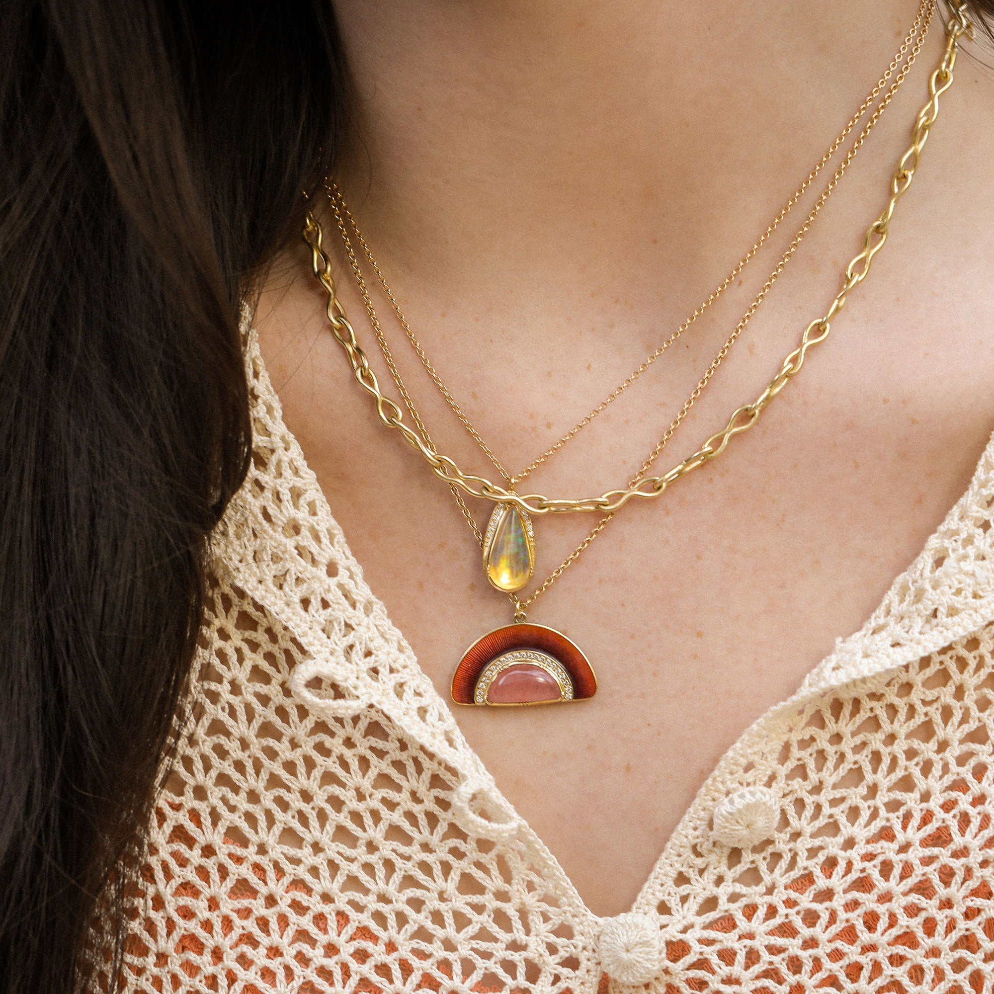 Mobius Chain Link Necklace