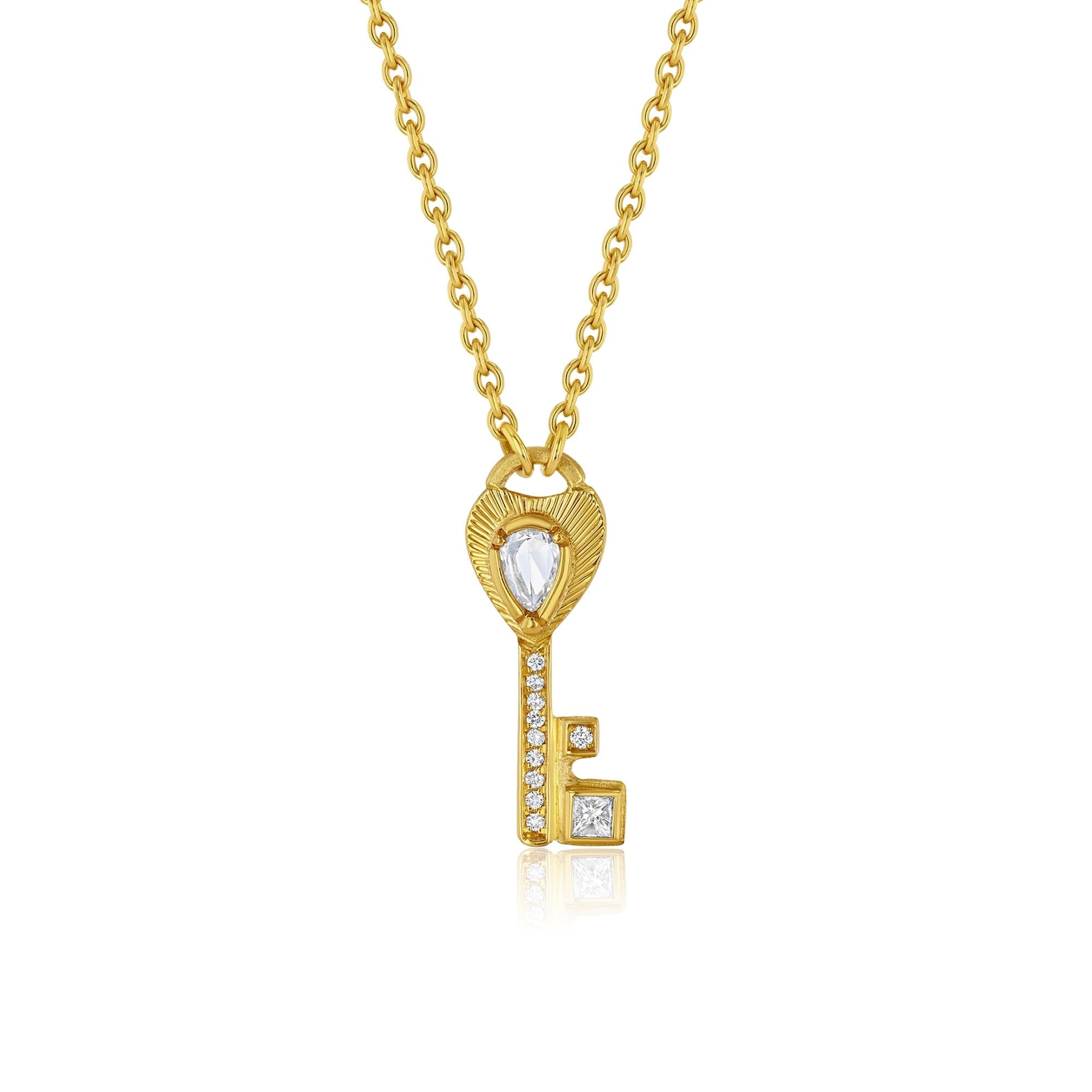Diamond Key Necklace