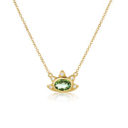 Tourmaline Sun Beam Necklace