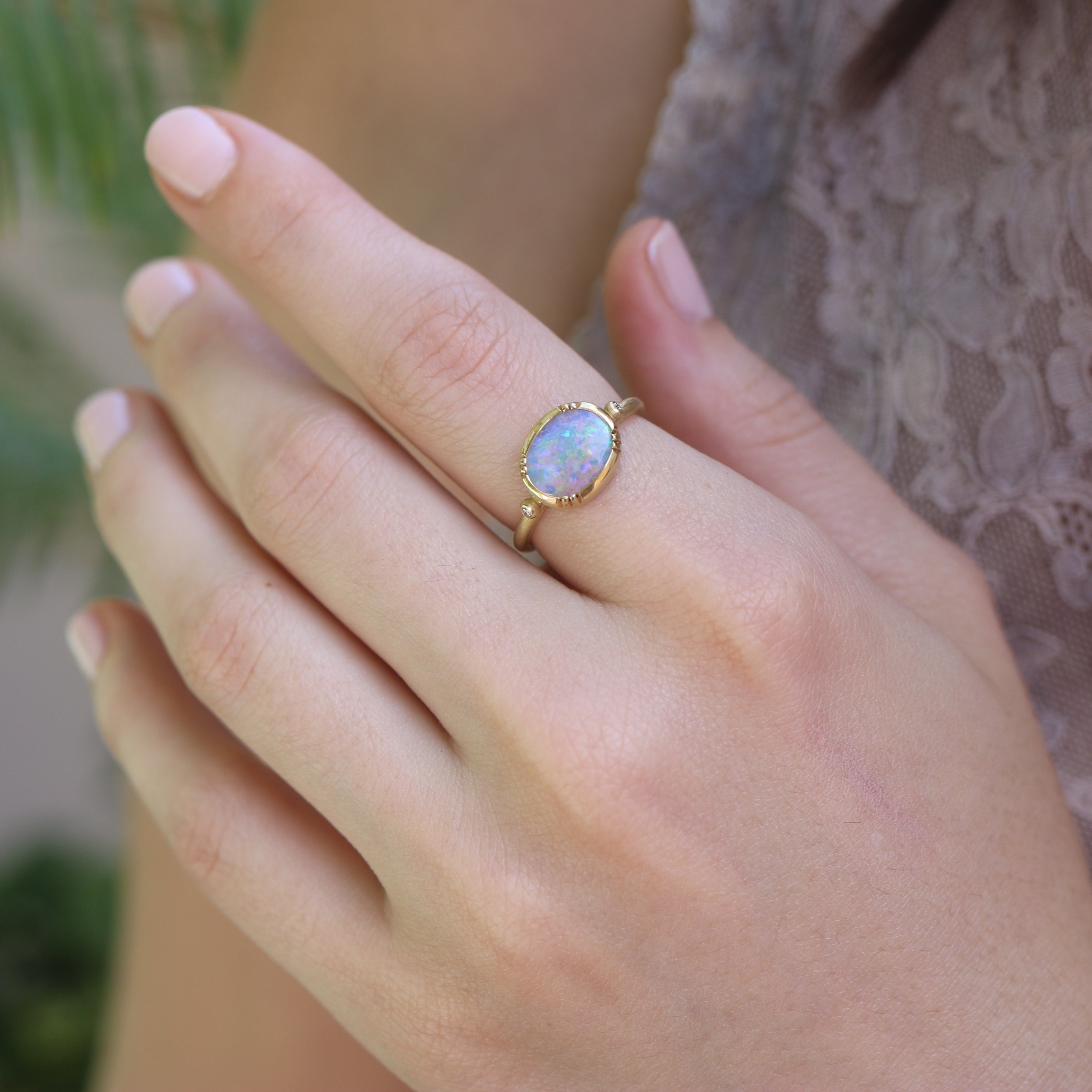 Opal Orbit Ring