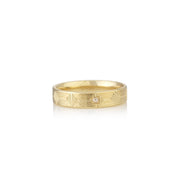Athena Engraved Diamond Band