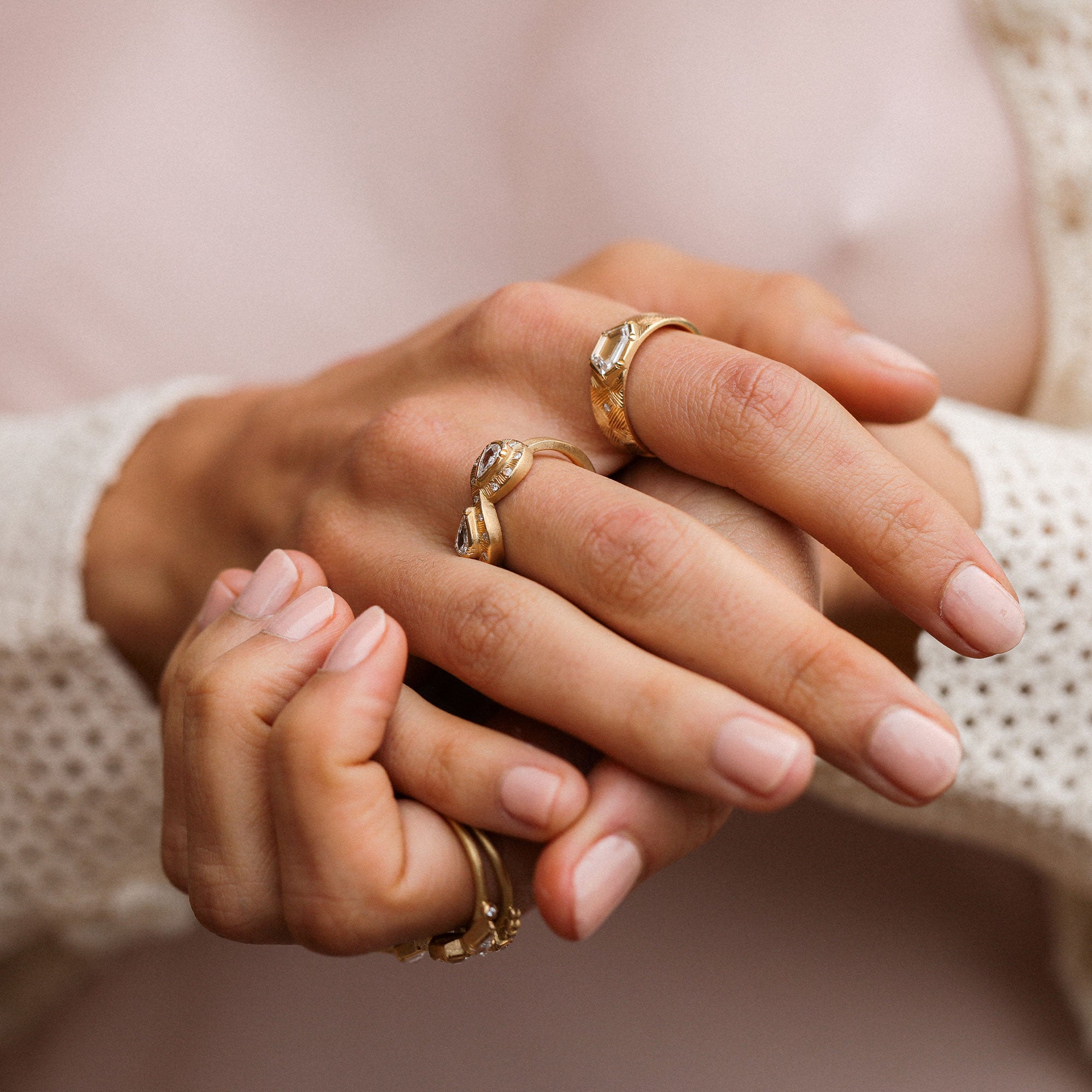 Double Infinity Diamond Ring