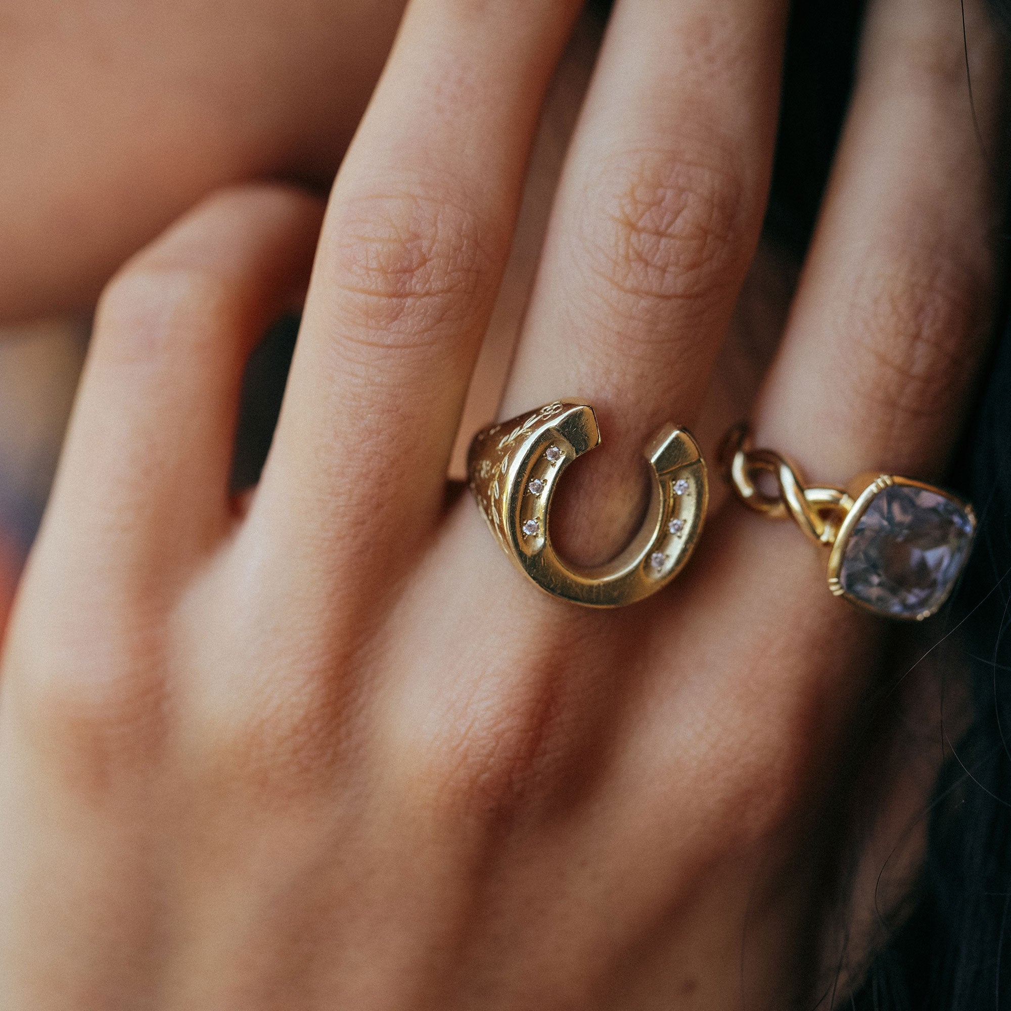 Diamond Horseshoe Ring – Brooke Gregson US