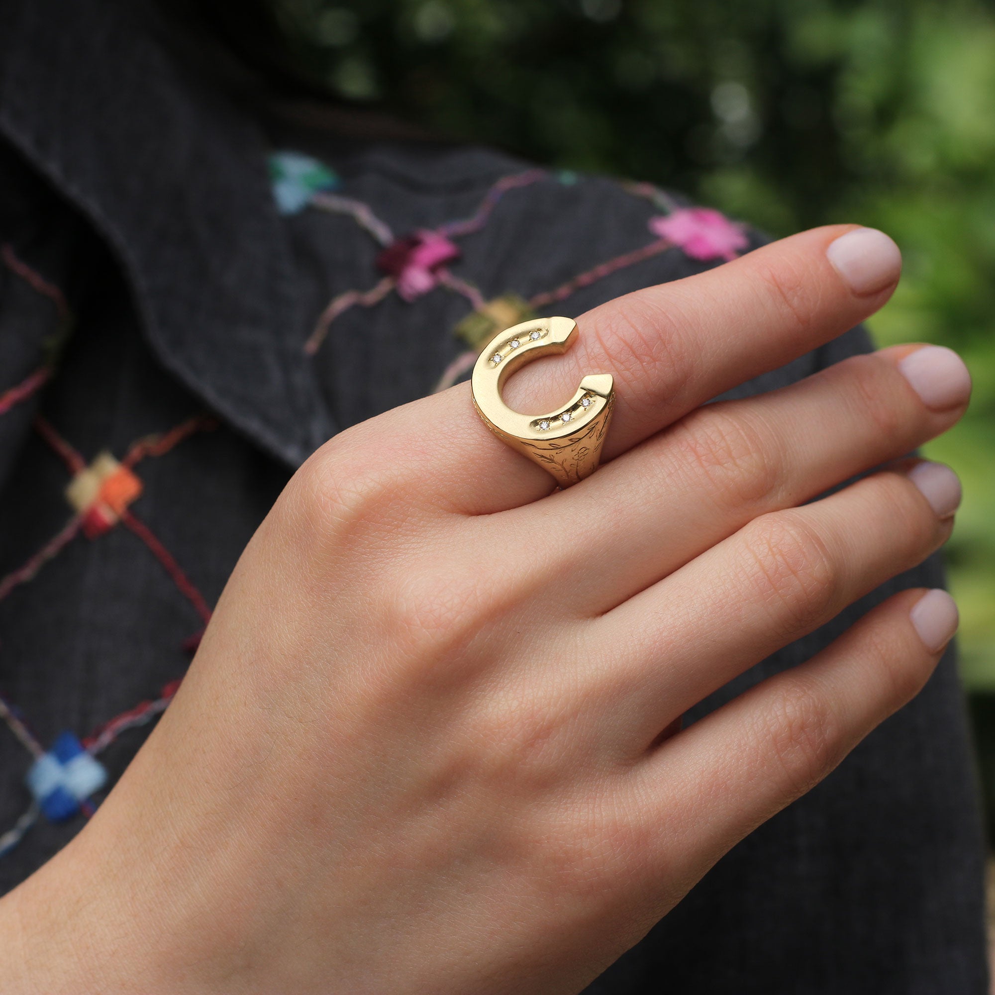 Diamond Horseshoe Ring – Brooke Gregson US