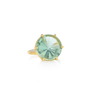 Orbit Aquamarine Diamond Band Ring