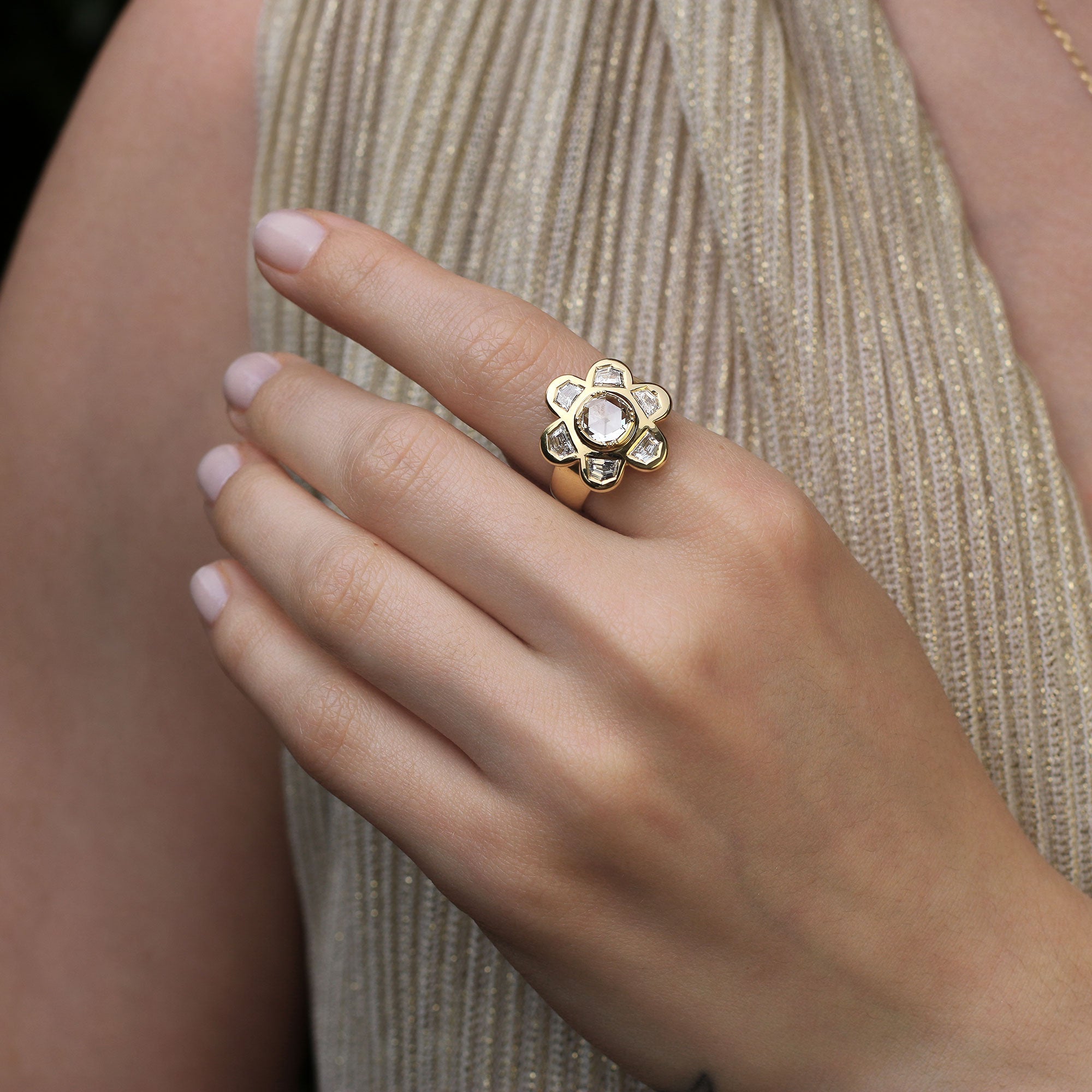 Diamond Poppy Ring