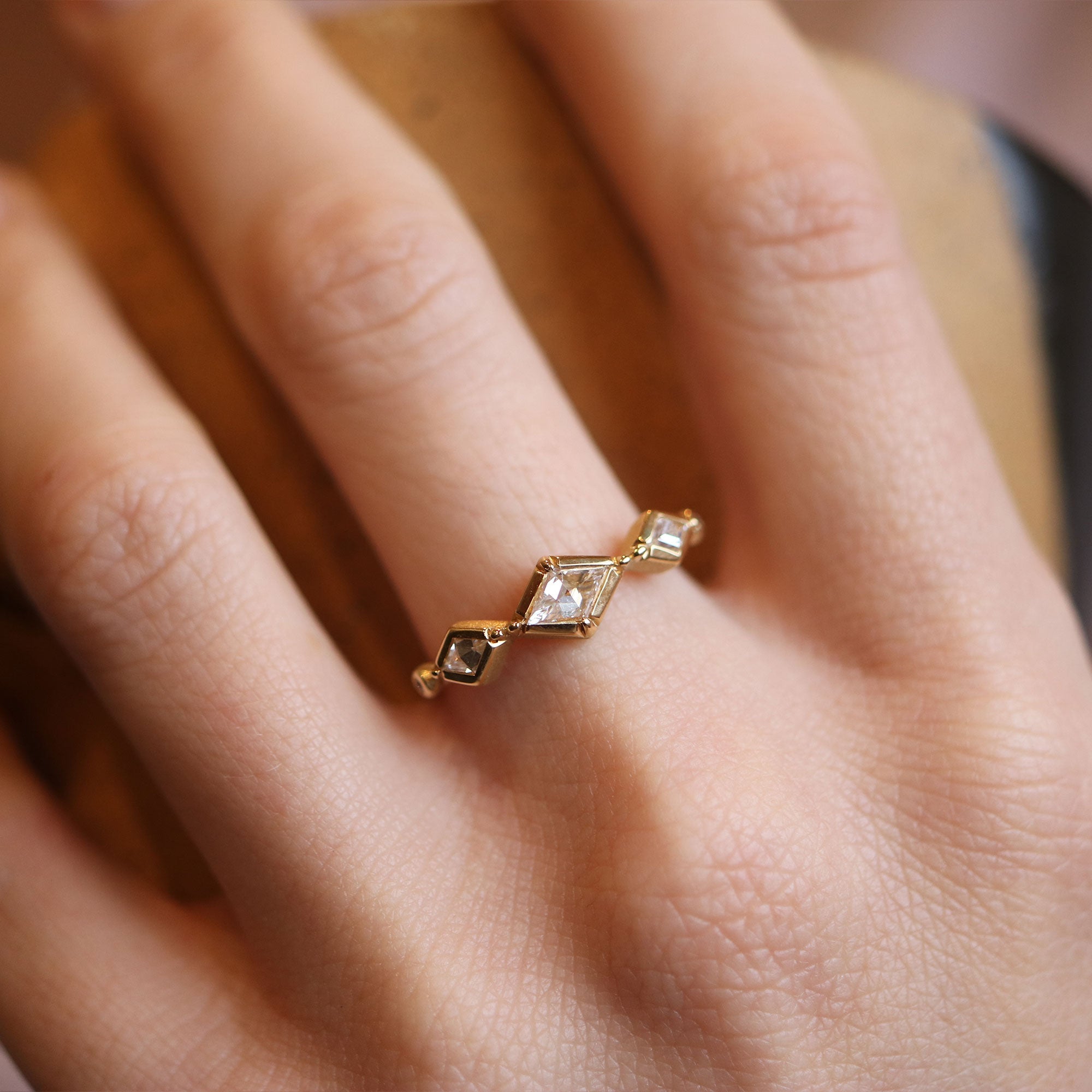 Triple Kite Diamond Ring